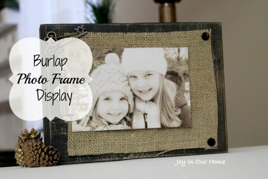 burlap-photo-frame
